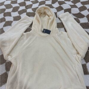 Hollister Faux Fur Fleece Hoodie Size M NWT